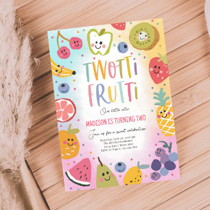 Two-tti Frutti Tropisk 2-årsdag Inbjudningar