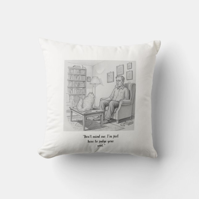 Two Tunnels Cat Pillow  Kudde (Framsida)