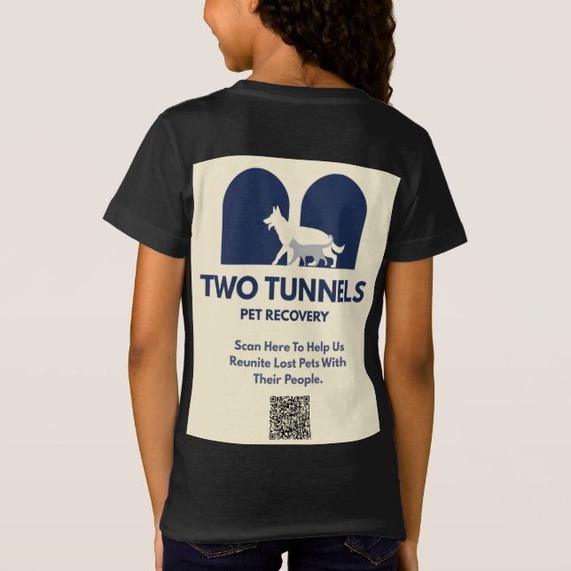 Two Tunnels Kids T-Shirt  (Baksida)