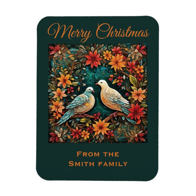 Two Turtle Doves Magnet (Vertikal)