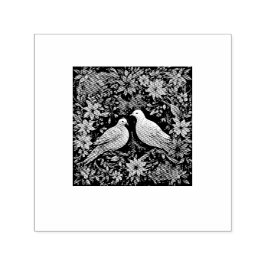 Two Turtle Doves Självfärgande Stämpel