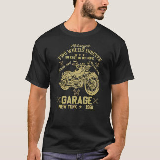 Two Wheels Adventure Motorcycle T Shirt