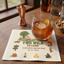 Two Wild to camp safari Woodland 2-årsdag Pappersservett