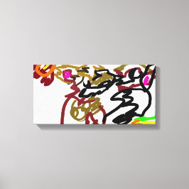 Two wolves Autumn Canvastryck