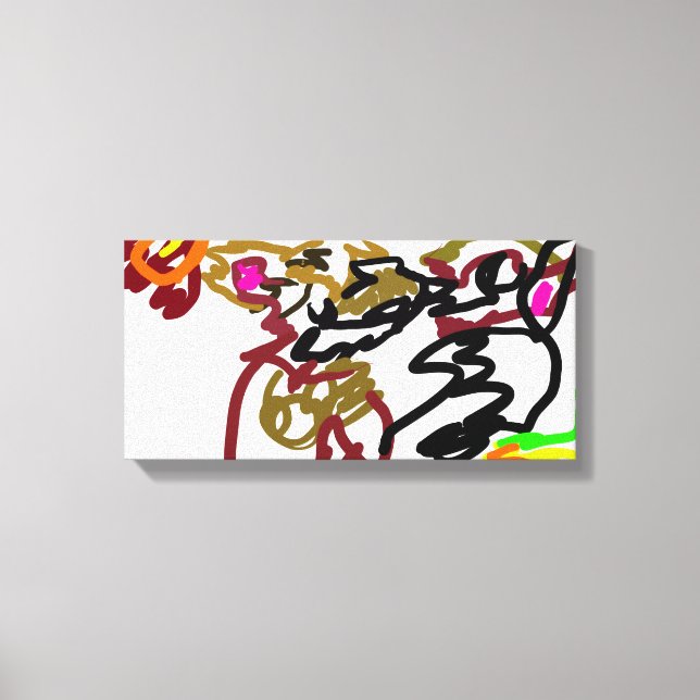 Two wolves Autumn Canvastryck (Framsida)