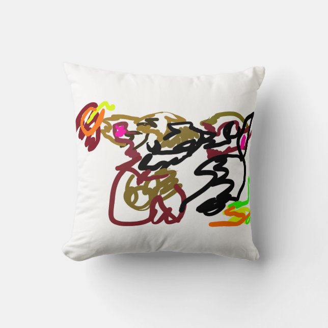 Two wolves Autumn Kudde (Framsida)