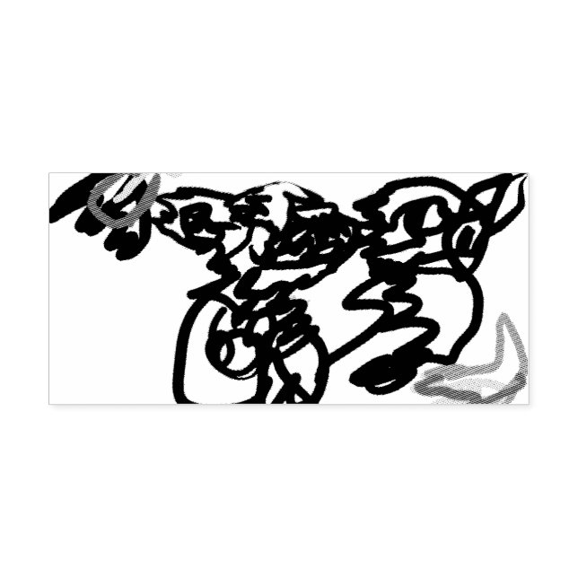 Two wolves Autumn Stämpel (Tryck)