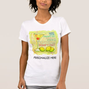 Twofer utslagsplatser - citronen tappar Martini T Shirt
