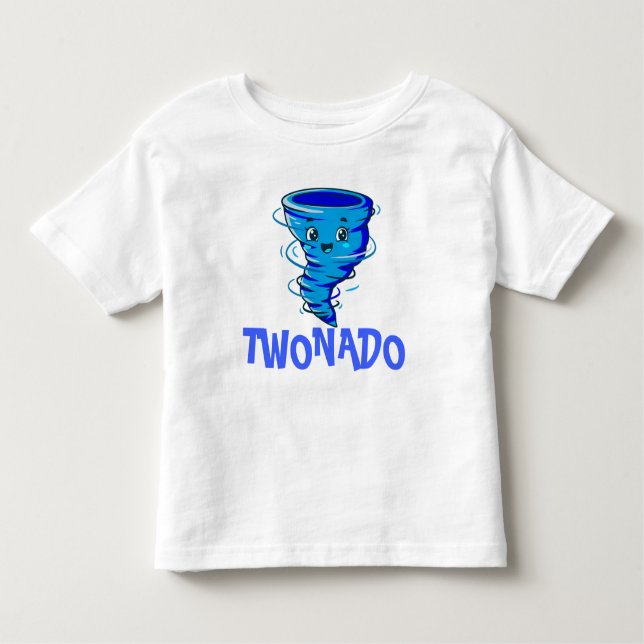 Twonado småbarnsskjorta blå t shirt (Framsida)