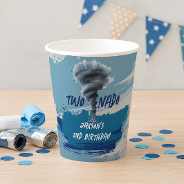 Twonado Twister Tornado Blue Grunge Birthday
