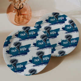 Twonado Twister Tornado Blue Grunge Birthday