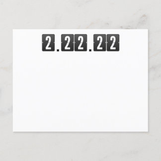 Twosday tisdag februari 2-22-22 matematiklärare vykort