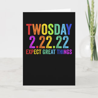 Twosday Tuesday February 22 2022 2-22-22 Kort