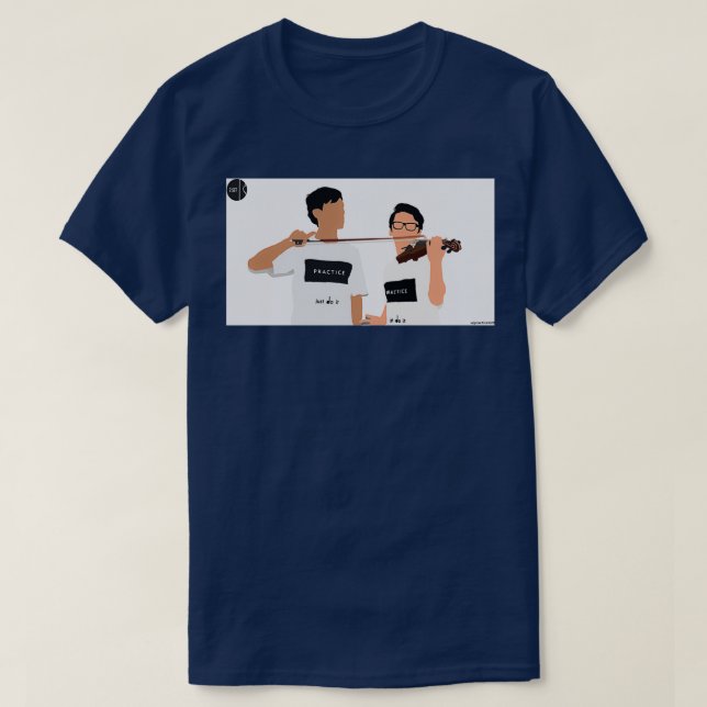 twoset en fiolin t shirt (Design framsida)