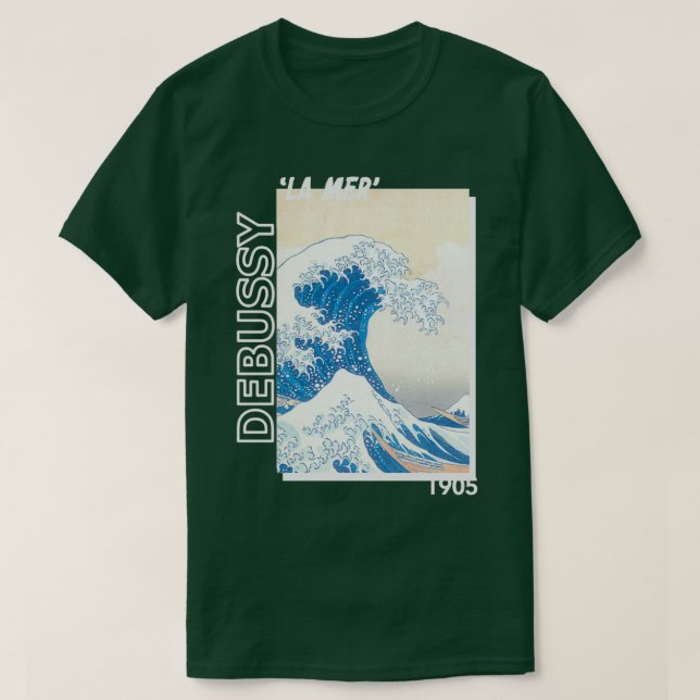 twoset violin debussy la mer 1905  t shirt (Design framsida)