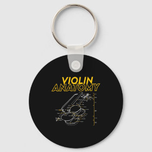 Twoset Violin Violin Anatomi Ritning Diagram Gräns Nyckelring
