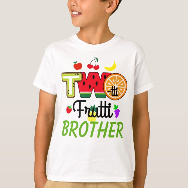 Twotti Fruitti Birthday Girl | Brother T Shirt (Framsida)