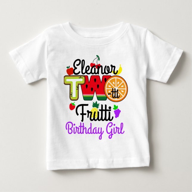 Twotti Fruitti Birthday Girl | Tuitti Fruktig | T Shirt (Framsida)