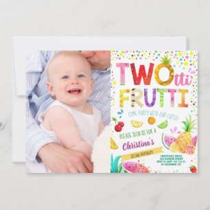 Twotti Frutti 2:a Anpassningsbarna på födelsedagen Inbjudningar