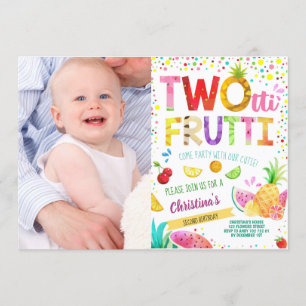 Twotti Frutti 2:a Anpassningsbarna på födelsedagen Inbjudningar