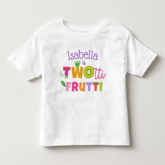 TWOtti Frutti 2:a födelsetalen T Shirt (Framsida)