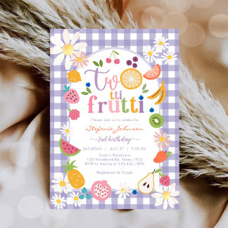Twotti Frutti 2-års inbjudan