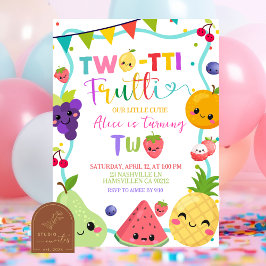 Twotti Frutti 2nd Birthday Invitaiton Inbjudningar