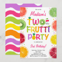 Twotti Frutti Birthday Inbjudan