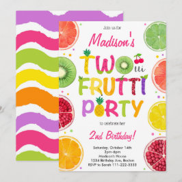 Twotti Frutti Birthday Inbjudan