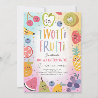 Twotti Frutti Tropisk 2-års inbjudan