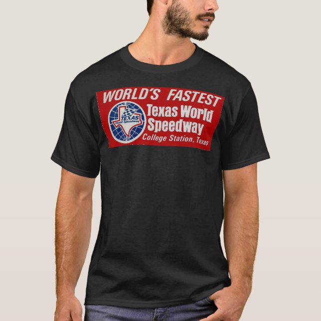 TWS,Texas World Speedway,World Closed Course Speed T Shirt (Framsida)