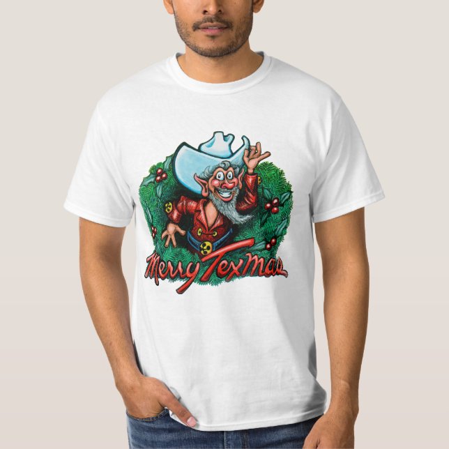 TX Backe Land Tecknad Karta T-shirt (Framsida)