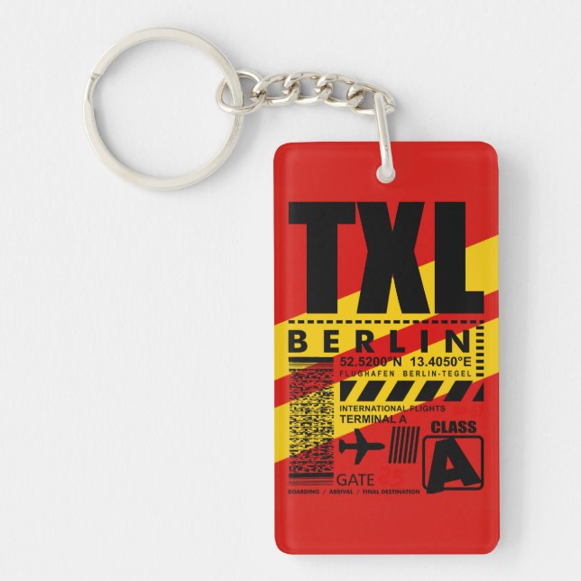 TXL Tegel Berlin Nyckelring (Framsidan)