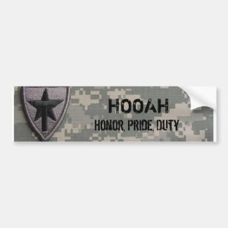txsg HOOAH, heder, pride, arbetsuppgift Bildekal