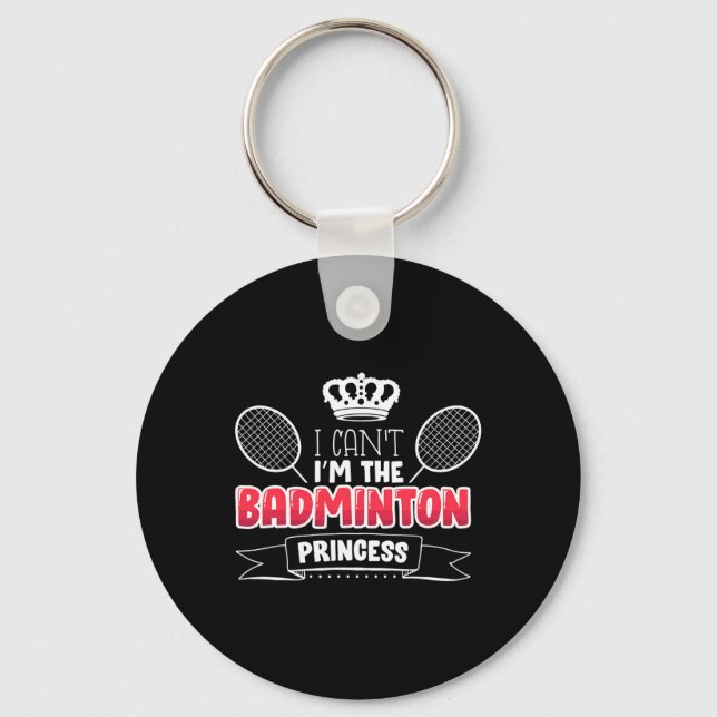 Ty Badminton Gift Idea för Badminton Player Nyckelring (Framsida)