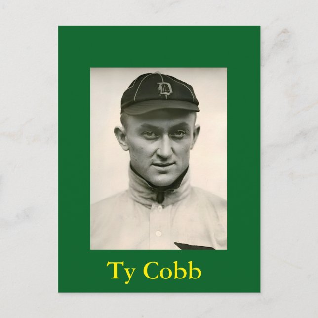 Ty Cobb Wall Art Tapestery Vykort (Framsida)