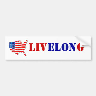 TY Elon LIVELONG-stöd absolut fritt Tal Flagga Bildekal