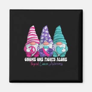 Ty Gnomies Thyroid Cancer Awareness Month Ribbo Magnet