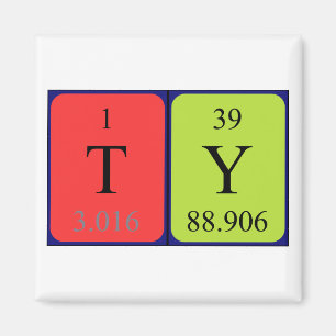 Ty Periodisk magnet bord namn