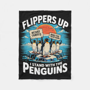 Ty Resistens Penguins protest mot tariffer 1 Fleecefilt
