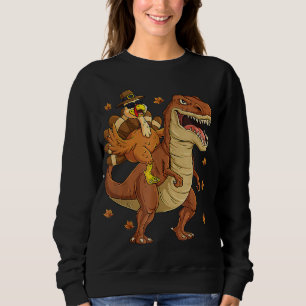 Ty tack för Turkiets Riding Dinosaur T rex Boys Ki Shirt
