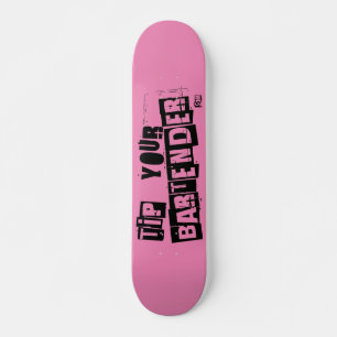 TYB Rosa Punker Mini Skateboard Bräda 18,5 Cm