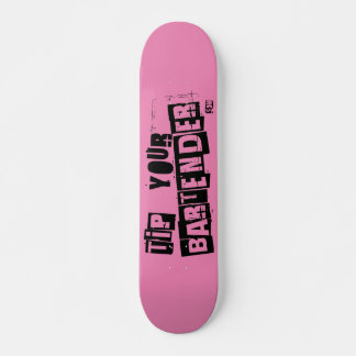 TYB Rosa Punker Mini Skateboard Bräda 18,5 Cm