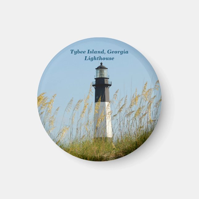 Tybee Island fyr Magnet (Framsidan)