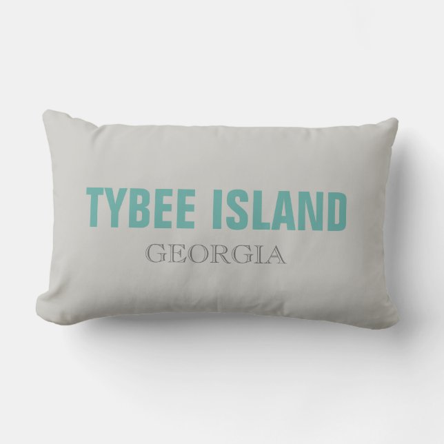 Tybee Island Georgia Beach Dekorativ kudde (Framsida)