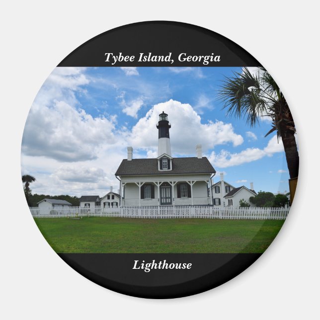 Tybee Island, Georgia fyr Magnet (Framsidan)