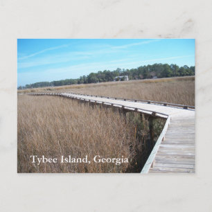 Tybee Island Georgia GA-vykortsfoto Vykort