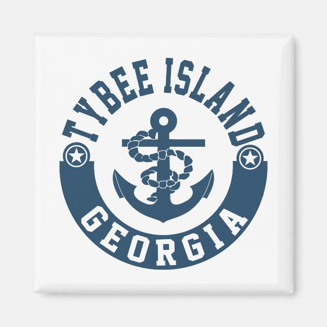 Tybee Island Georgia Magnet (Framsidan)