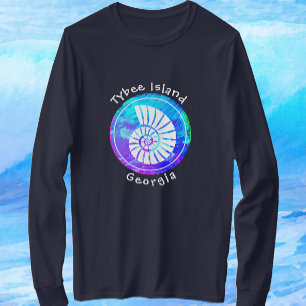 Tybee Island Georgia Ocean Seashell T Shirt