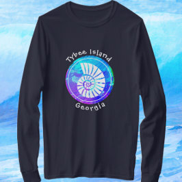 Tybee Island Georgia Ocean Seashell T Shirt
